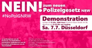 Nein zum neuen Polizeigesetz